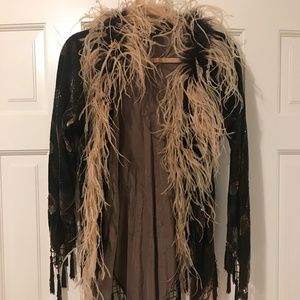 Vintage sweater with Peacock detailing